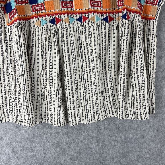 Savanna Jane Embroidered Top Womens 2X Geometric Babydoll Aztec Boho Tribal NEW - Picture 3 of 13